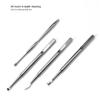 12 Pcs Manicure Set Folding Bag Foot and Face Care Tool Stainless Steel Nail Clipper Kits,Dark Khaki view 4