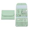 18PCS/Set Nail Clippers Scissors Pliers Ear Spoon Stainless Steel Green Nail Beauty Cutting Trimmers Manicure Tools,16PCS view 1