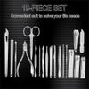 19Pcs Set Stainless Steel Pruning Nail Clippers Cutting Pliers Set Nail Skin Pedicure Groove Single Nail Tool,19pcs view 2