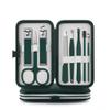 8-23pcs/set Nail Cutter Set Stainless Steel Nail Clipper with Folding Bag Nail Supplies,Dark Green 8pcs view 1