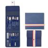 12-16pcs/set Nail Cutter Set Stainless Steel Nail Clippers Set with Folding Bag Manicure Cutter Kits Scissors Makeup Beauty Tool,12 pcs Blue view 1