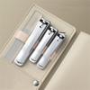4pcs Nail File Nail Scissors Clipper Manicure Pedicure Kit Convenient to Use Manicure Set Sturdy for Travelling,Light Yellow,A view 1
