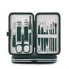 8-23pcs/set Nail Cutter Set Stainless Steel Nail Clipper with Folding Bag Nail Supplies,Dark Green 13Pcs view 1