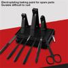 9-piece Stainless Steel Black Nail Clippers Set Eyebrow Clip Tweezers Large Opening Home Manicure Tool,15pcs set red,A view 3
