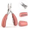 Rolabling Toenail Clippers for Ingrown or Thick Toenails 2 Spring Professional Nail Clippers for Men Seniors Women Pedicure Clippers Toenail Cutters Stainless Steel Sharp Curved Blade Grooming Tool view 2