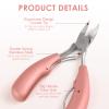 Rolabling Toenail Clippers for Ingrown or Thick Toenails 2 Spring Professional Nail Clippers for Men Seniors Women Pedicure Clippers Toenail Cutters Stainless Steel Sharp Curved Blade Grooming Tool view 4