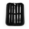 5PCS Stainless Steel Blackhead Remover Acne Needles Tools Set for Nose Face Skin Blackheads Acne Comedone Blemishes Removal Tool Silver view 1