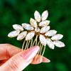 Foyte Wedding Hair Comb Crystal Bridal Headpieces Rhinestone Hair Pieces Bridesmaid Side Combs Hair Accessories for Women and Girls (gold) view 1