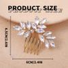 Foyte Wedding Hair Comb Crystal Bridal Headpieces Rhinestone Hair Pieces Bridesmaid Side Combs Hair Accessories for Women and Girls (gold) view 3