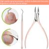 QANYEGN Professional Thick Ingrown Toenail Clippers, Nail Clippers, Heavy Duty Nail Clippers for Salon Manicure and Other Places(Two-Piece Set - Rose ld) view 3
