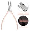 QANYEGN Professional Thick Ingrown Toenail Clippers, Nail Clippers, Heavy Duty Nail Clippers for Salon Manicure and Other Places(Two-Piece Set - Rose ld) view 4