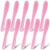 10 Pcs Plastic Cosmetic Spatula Jelly Mask Skincare Lotion Disposable Spatulas for Facials Face Mask Applicator Makeup Scoop Tools(Pink) view 1