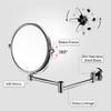 AMHIL Vanity Mirror 8 Inch Double Sided Wall Mount Makeup Mirror with 10X Magnification, Two-Sided 360Swivel Extendable Cosmetic Mirror Bathroom Shaving Mirror Mirror view 3