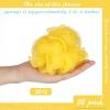 CHENGU 80 Pcs Loofah Bulk Sponge Bath Sponges for Shower Bath Loofah Bulk Shower Pouf Shower Puff Wash Body Pouf Mesh Loofah Exfoliating Body Scrubber for Baby Women Men, 20g (Yellow Series), White view 2