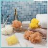 CHENGU 80 Pcs Loofah Bulk Sponge Bath Sponges for Shower Bath Loofah Bulk Shower Pouf Shower Puff Wash Body Pouf Mesh Loofah Exfoliating Body Scrubber for Baby Women Men, 20g (Yellow Series), White view 3