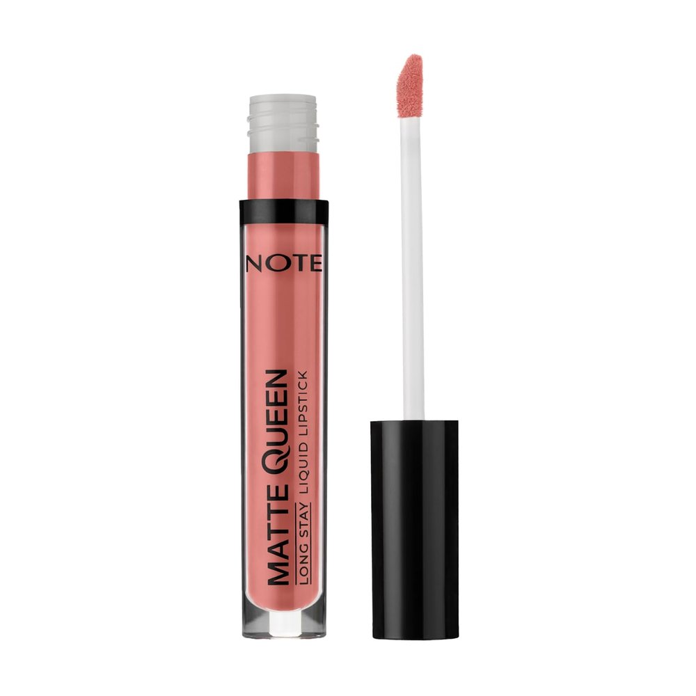 NOTE Cosmetique Matte Queen Liquid Lipstick - Long-Wear Matte Lipstick for Women - Hydrating, Smudgeproof Lip Makeup - 12 Blush Amour - 0.14 oz