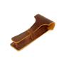 JJNUSA Handmade Sleeve Travel Pouch Leather Safety Razor Case, Double Edge Razor 4.5", Old Fashioned Razor Sleeve Shaving Accessories Men's Shaving Razor Brown view 2
