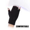 Uv Gloves for Gel Nail Lamp,Uv Protection Gloves for Manicures Dryer, Fingerless Anti Uv Protect Hands from Uv Harm, Nail Art Skin Care Gloves for Uv Gel Nail Light(BLACK) view 2