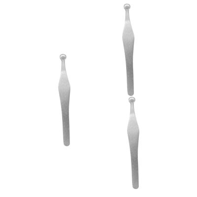 Beaupretty 3pcs Nasal Hair Trimmer Kit Rounded Tip Scissors and Tweezer Tool for Precise Grooming Construction Safe and Painless Nose Hair Removal Portable for Home and Travel Use