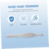 Beaupretty 3pcs Nasal Hair Trimmer Kit Rounded Tip Scissors and Tweezer Tool for Precise Grooming Construction Safe and Painless Nose Hair Removal Portable for Home and Travel Use view 2
