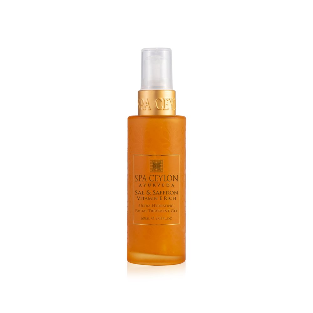 SPA CEYLON Sal and Saffron Vitamin E Enriched Ultra Hydrating Facial Treatment Gel | Hydrating Skincare | Brighter Natural Glow | Skin Repair