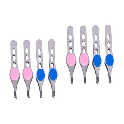 8 Pcs Stainless Steel Eyebrow Tweezers Eyebrow Grooming Kit Eyebrow Trimmer for Women Eyebrow Tweezers Women Eyebrow Shaping Tool Makeup Nail Tools Eyebrow Tool Mini Epilator Miss
