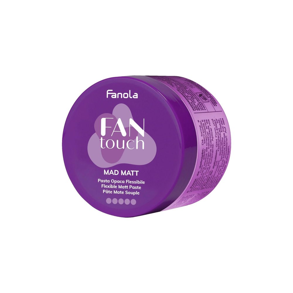 Fanola Fantouch Matte Hair Paste for Men and Women - Vegan Styling & Texture Paste with Long-Lasting Hold for All Hair Types (3.38 Fl oz)