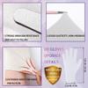 UV Gloves for Gel Nail lamp, Professional UPF50+ UV Protection Gloves for Manicures, Anti UV Fingerless Gloves for Nail Art Skin Care Protecting Hands from UV Light Harm (White) view 4