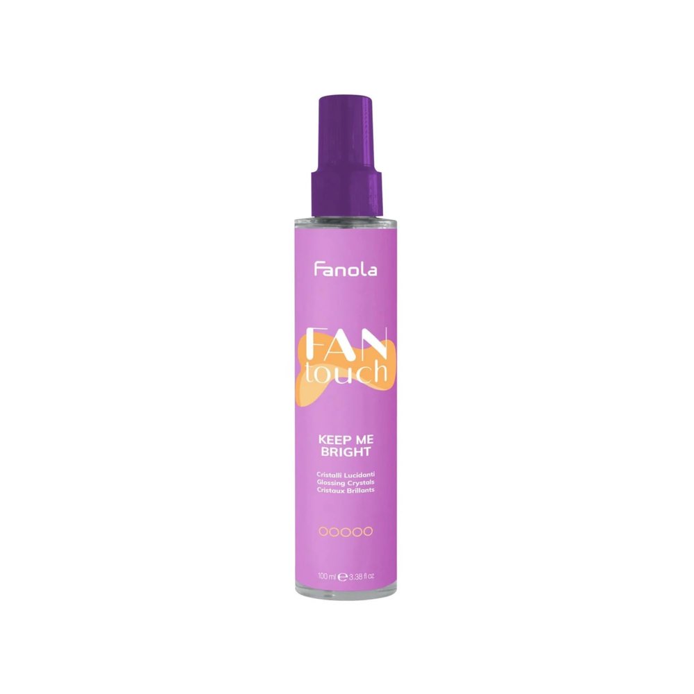 Fanola Fantouch Glossing Crystals Hair Serum - Frizz Control Hair Care Product for Dry or Streaked Strands - Hair Shine Enhancer for Split End Treatment with Silicone Resin (3.38 Fl oz)