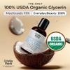 100% Organic Glycerin - For Skin & Hair - Food Grade - USDA Certified - Not From Palm Oil - Perfect Skin and Hair Moisturizer - 4 Fl Oz view 2