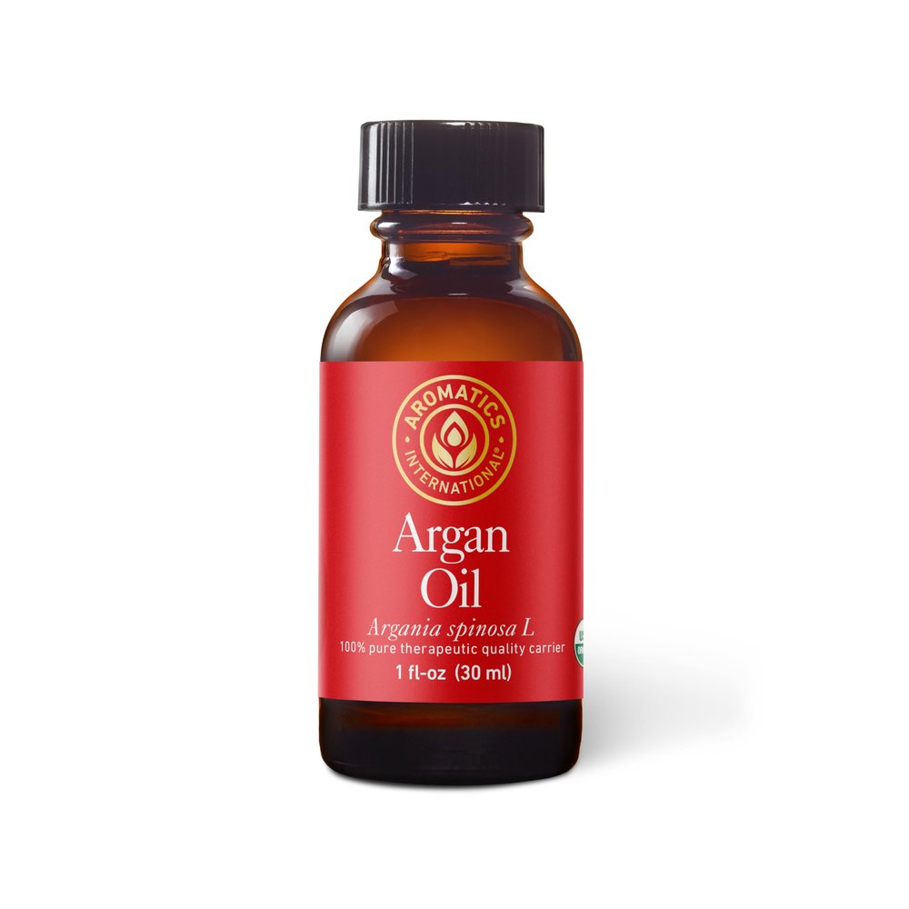 Aromatics International Argan Oil 1 fl oz  Cold-Pressed Carrier Oil for Hair Care, Skincare, and DIY Beauty Blends 30 mL