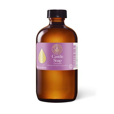 Aromatics International Castile Soap  8 fl oz | Pure Liquid Soap, Unscented, Natural & Biodegradable, Gentle for Skin, Multi-Purpose Cleaner, Vegan & Eco-Friendly