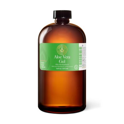 Aromatics International Aloe Vera Gel 16fl-oz Organic Cold-Pressed, Pure Moisturizing Gel for Skin, Hydrating & Soothing, Natural Skincare Solution