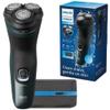Philips Norelco Shaver 2600 Series, Wet and Dry Electric Shaver, Pop-up Trimmer, P-Cap, Travel Pouch, Dark Forest Green, Model X3052/91 view 1