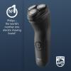 Philips Norelco Shaver 1100 Series, Dry Electric Shaver, 27 Self-Sharpening ComfortCut Blades, 4D Floating Heads, P-Cap, Deep Black, Model S1016/90 view 2