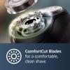 Philips Norelco Shaver 1100 Series, Dry Electric Shaver, 27 Self-Sharpening ComfortCut Blades, 4D Floating Heads, P-Cap, Deep Black, Model S1016/90 view 3