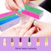4 Way Nail Buffer Block (4 Pcs), Nail Shine Buffers Blocks Files for Natural and Acrylic Nails Smoother Buffing Block Polisher Fingernail File Buffer 120/240/600/3000 Grit for Buffing Shinning view 2