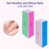 4 Way Nail Buffer Block (4 Pcs), Nail Shine Buffers Blocks Files for Natural and Acrylic Nails Smoother Buffing Block Polisher Fingernail File Buffer 120/240/600/3000 Grit for Buffing Shinning view 3