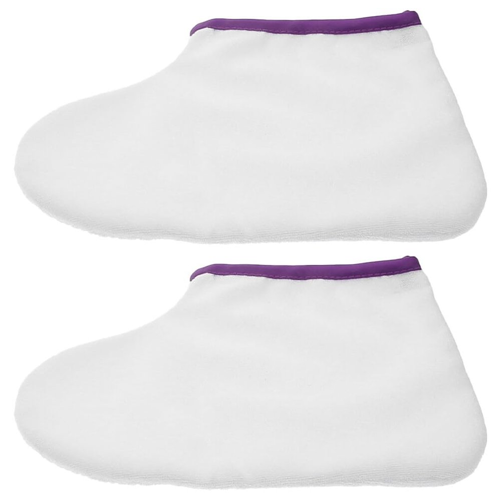 Beavorty 1pair Paraffin Wax Therapy Bags for Foot Care Moisture Absorbing Warming Cover for Easy to Use Washable and Lightweight Foot Wraps