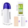 Dr.Pedi Roll on Wax Kit for Hair Removal Waxing Roller for Leg, Body, Arm, Bikini Area Wax Roller Warmer Waxing Kit for Women (Aloe) view 2