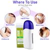 Dr.Pedi Roll on Wax Kit for Hair Removal Waxing Roller for Leg, Body, Arm, Bikini Area Wax Roller Warmer Waxing Kit for Women (Aloe) view 4