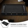 Beavorty Barber Clipper Tray Compact Hair Clipper Organizer for Stylists Multi-tool Storage Mat for Clippers Combs Scissors for Salon Workstations Home Use view 4