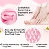 Yihurlm Moisturizing Socks,2 Pairs Soft Moisturizing Gel Socks,Non Slip Gel Socks for Dry Cracked Feet Women,Reusable Spa Socks for Repairing Softening Cracked Heel(Pink & Blue) view 4