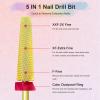 21PCS Nail Drill Bit Sets with Fine Super Long 5 in 1 Nail Drill Bit view 4