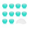 10Packs 5G/5ML Frosted Container Jars with Inner Liner for Scrubs, Oils, Salves, Creams, Lotions, Makeup Cosmetics with Mini Spatulas (green) view 1