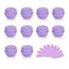 10Packs 10G/10ML Frosted Container Jars with Inner Liner for Scrubs, Oils, Salves, Creams, Lotions, Makeup Cosmetics with Mini Spatulas (purple) view 1
