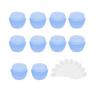 10Packs 5G/5ML Frosted Container Jars with Inner Liner for Scrubs, Oils, Salves, Creams, Lotions, Makeup Cosmetics with Mini Spatulas (blue) view 1