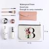 Initial Makeup Bag, Personalized Gifts for Women, Bridesmaid Gifts, Birthday Gifts for Women Mom, Gifts for Best Friend, Bride Bridesmaid Cosmetic bag (Letter B) view 2