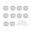 10Packs 5G/5ML Frosted Container Jars with Inner Liner for Scrubs, Oils, Salves, Creams, Lotions, Makeup Cosmetics with Mini Spatulas (transparent) view 1