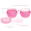 10Packs 10G/10ML Frosted Container Jars with Inner Liner for Scrubs, Oils, Salves, Creams, Lotions, Makeup Cosmetics with Mini Spatulas (transparent) view 3